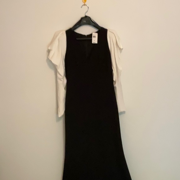 Tadashi Shoji full length gown, long sleeve, size medium - Picture 4 of 6